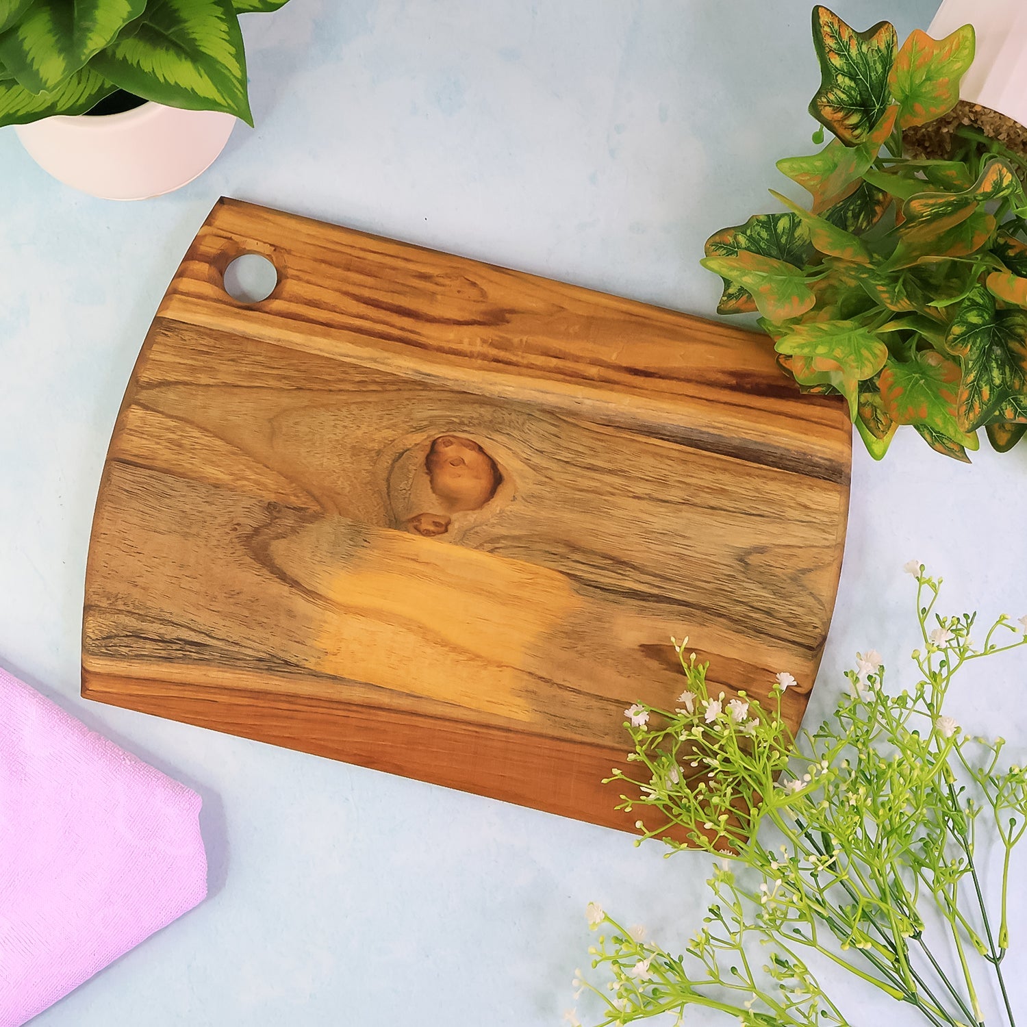 Supermom Premium Teak Wood Chopping Board for Kitchen (1 Pc) Supermom Premium Teak Wood Chopping Board for Kitchen (1 Pc)